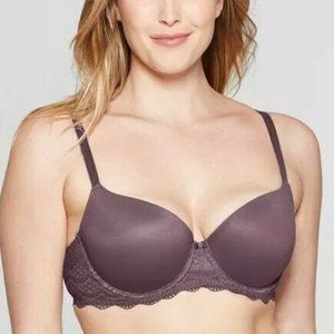 Auden Women's Daydream Light Lift Lace Demi T-Shirt Bra
